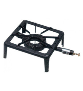 FORNELLONE 300x300 mm BRUCIATORE GHISA NERO