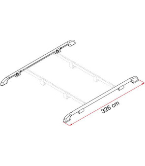 Barra Da Tetto FIAMMA Roof Rail 05516-01-