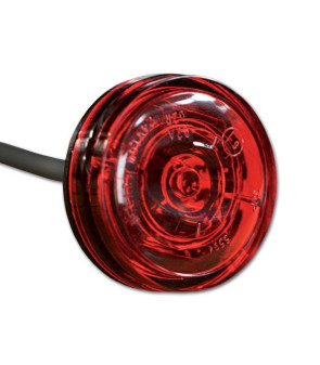Fanale ingombro tondo rosso a LED diametro 38mm