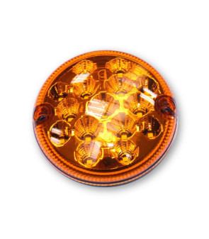 Flèche lumineuse LED orange 12-24V connecteur superseal Ø95 mm