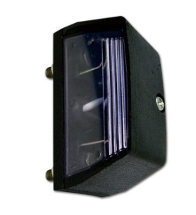 Cantilever license plate light 67x368.5x33 mm