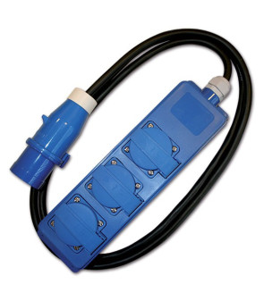 CEE power strip with SCHUKO 3 SOCKETS 1.5 m