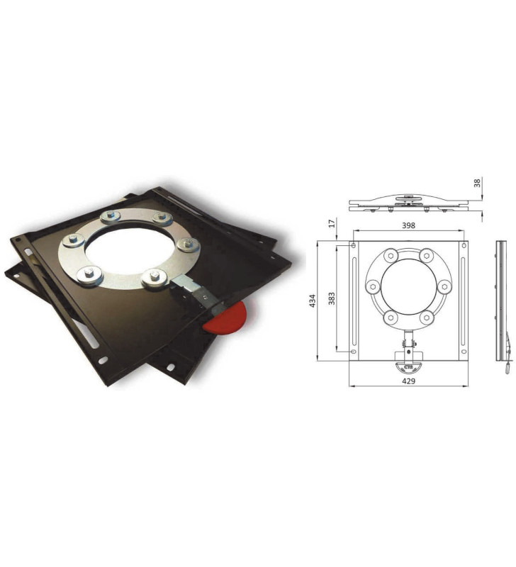 Placa giratoria CTA para VW T5, T6 del 2003....