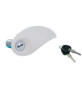 FLAP-LOCK VIRGOLA FAP weißes Schloss mit Zylinder und...