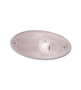 HELLA Luz de gálibo delantera blanca 101,6 x 45 ovalada