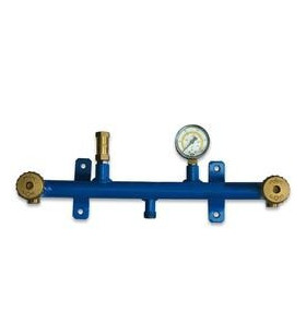 2-cylinder control unit, safety valve + pressure gauge 2