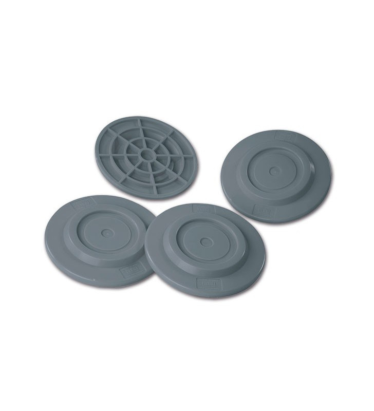 Assiettes Gris FLAMME 4 pcs.