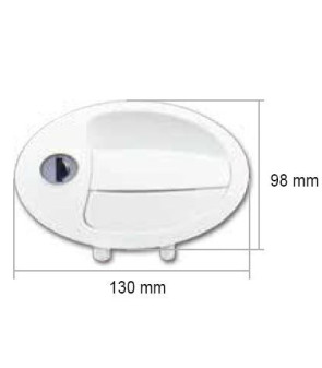 FAP 1096KIT28N Schlossgriff für Schließfächer mit Schlüssel x Art. 6976