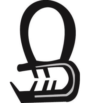 Porte profilée en caoutchouc de 5 mt EUROMAX