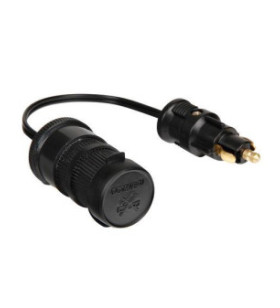 Adaptateur à prise unique 12V / 24V avec prise DIN 8A 3mt