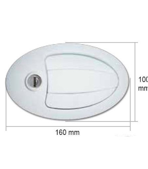 FAP 1203OO28PEN Tirador exterior 160x100 para taquillas FAP con llave