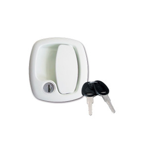 Partie externe de la serrure FAP blanche x art 6968 avec clés NS - 12000028PEN