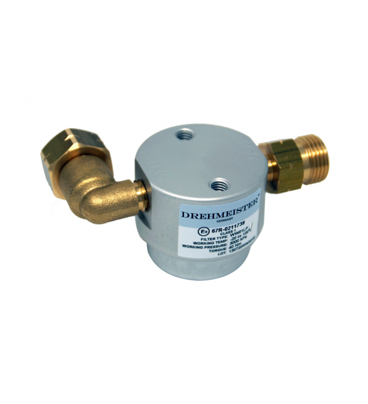 DREHMEISTER SMART Filter 90° LPG cylinders W21,8 x 1/14 LH