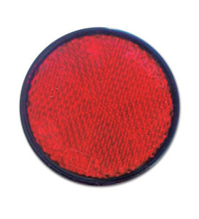 Catadiottro Ø 65 adesivo rosso