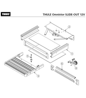 REPAIR KIT for SLIDE OUT 12V THULE platform connections