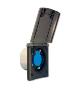 Mutifunz c / Schuko external socket - gray