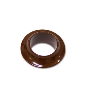 Rosette 13 mm brown x push lock