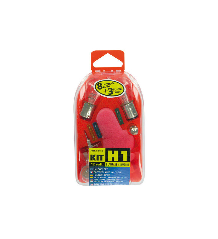 Ersatzlampen-Kit 11 Stück, H1 - 12V Halogen