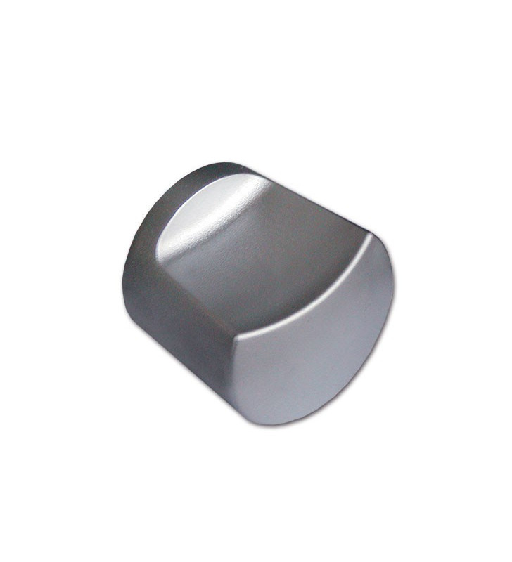 Bouton nickelé pour trou de pêne Q7x7