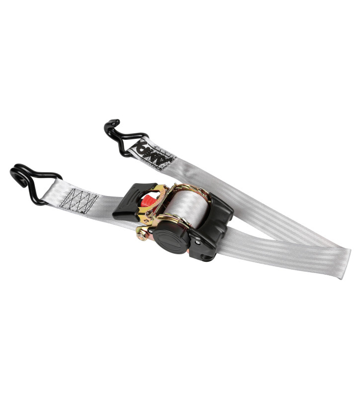 Tensioning tape with self-retracting ratchet 2...