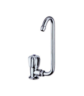 ELKA CHROME brass left tap with folding spout