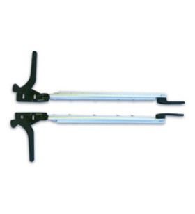 Paar Polyplastic-Arme 500-650 mm Schnapp-Schraubbefestigung