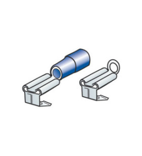 Kit 40 terminales planos 6,3 x 8 mm con doble...